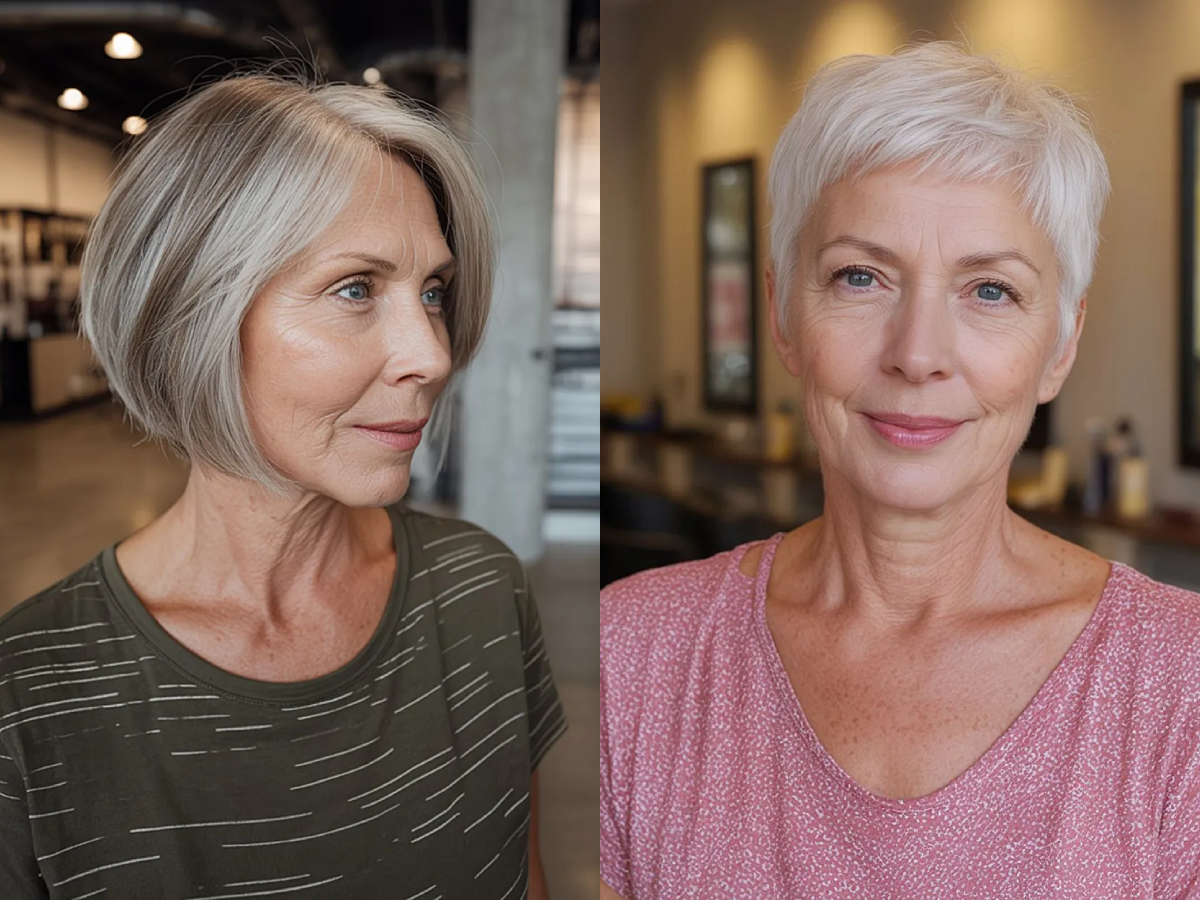 Adorable trendy hairstyles for short hair for women over 60