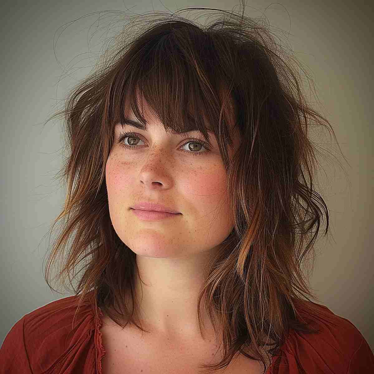 Asymmetrical Shag Haircut