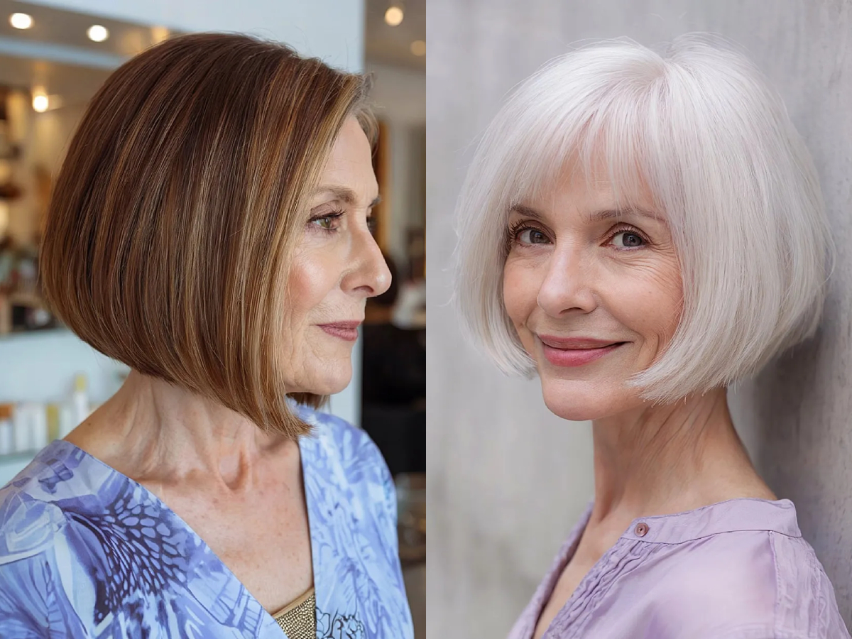 Best inverted bob hairstyles for women over 60