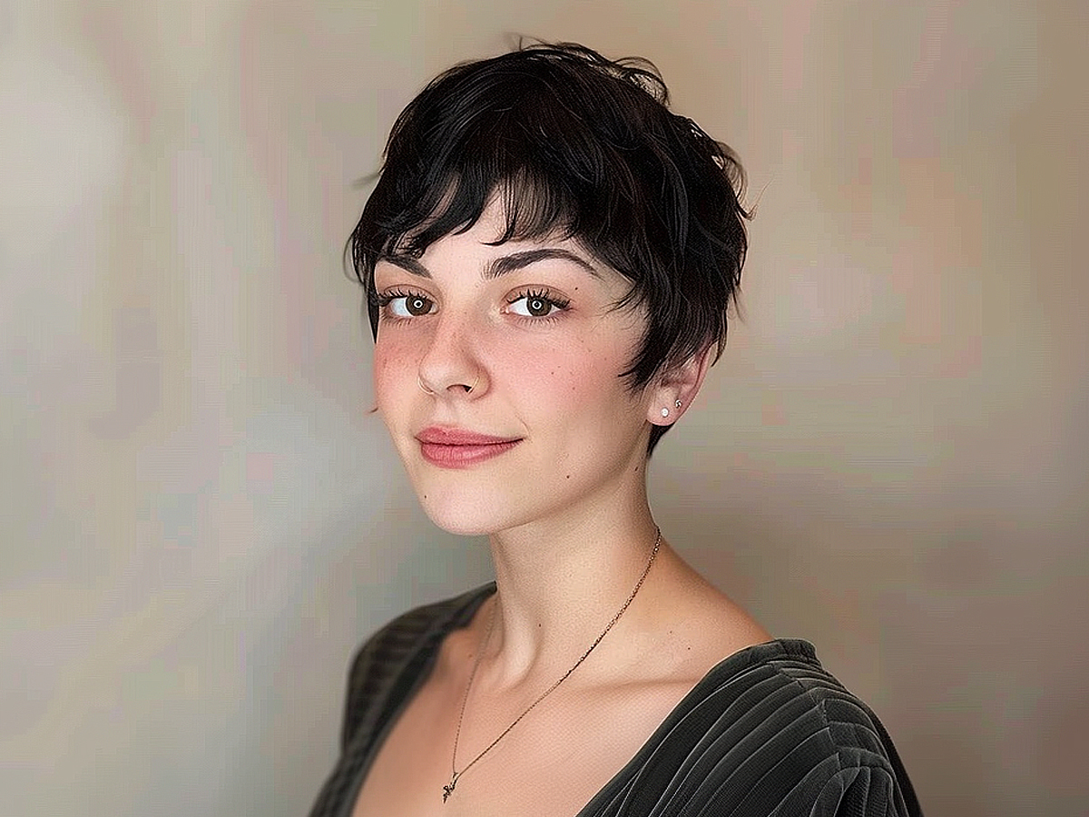 Chic elf crop haircut