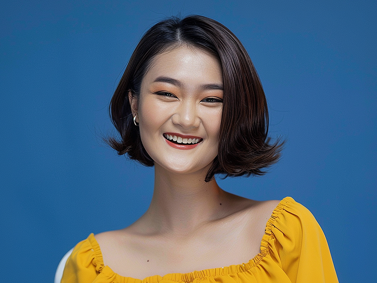 Cutest inverted teacup bob