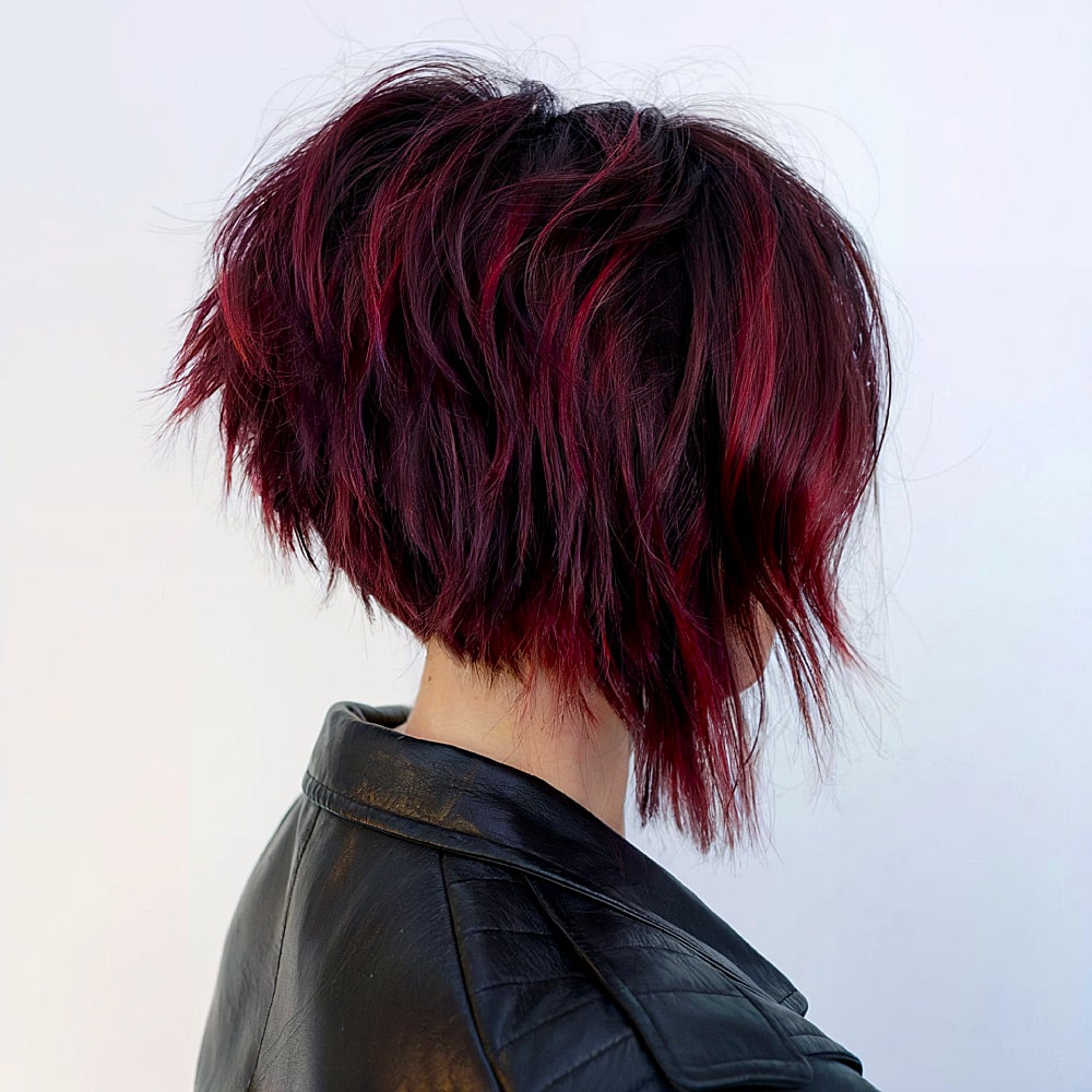 edgy texture a-line bob
