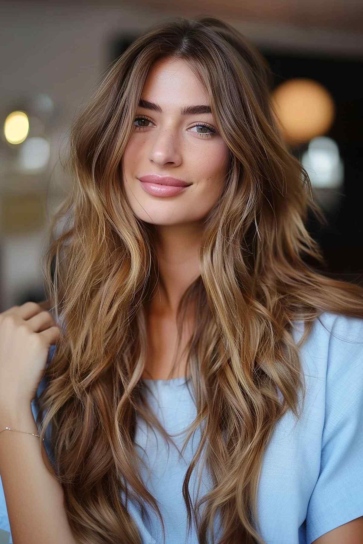 Haircut with Shaggy Layers 