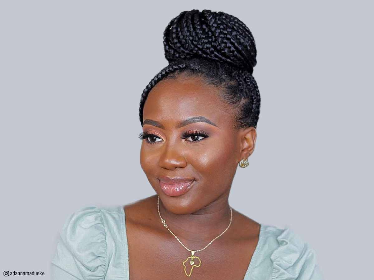 Gorgeous braided buns for black women