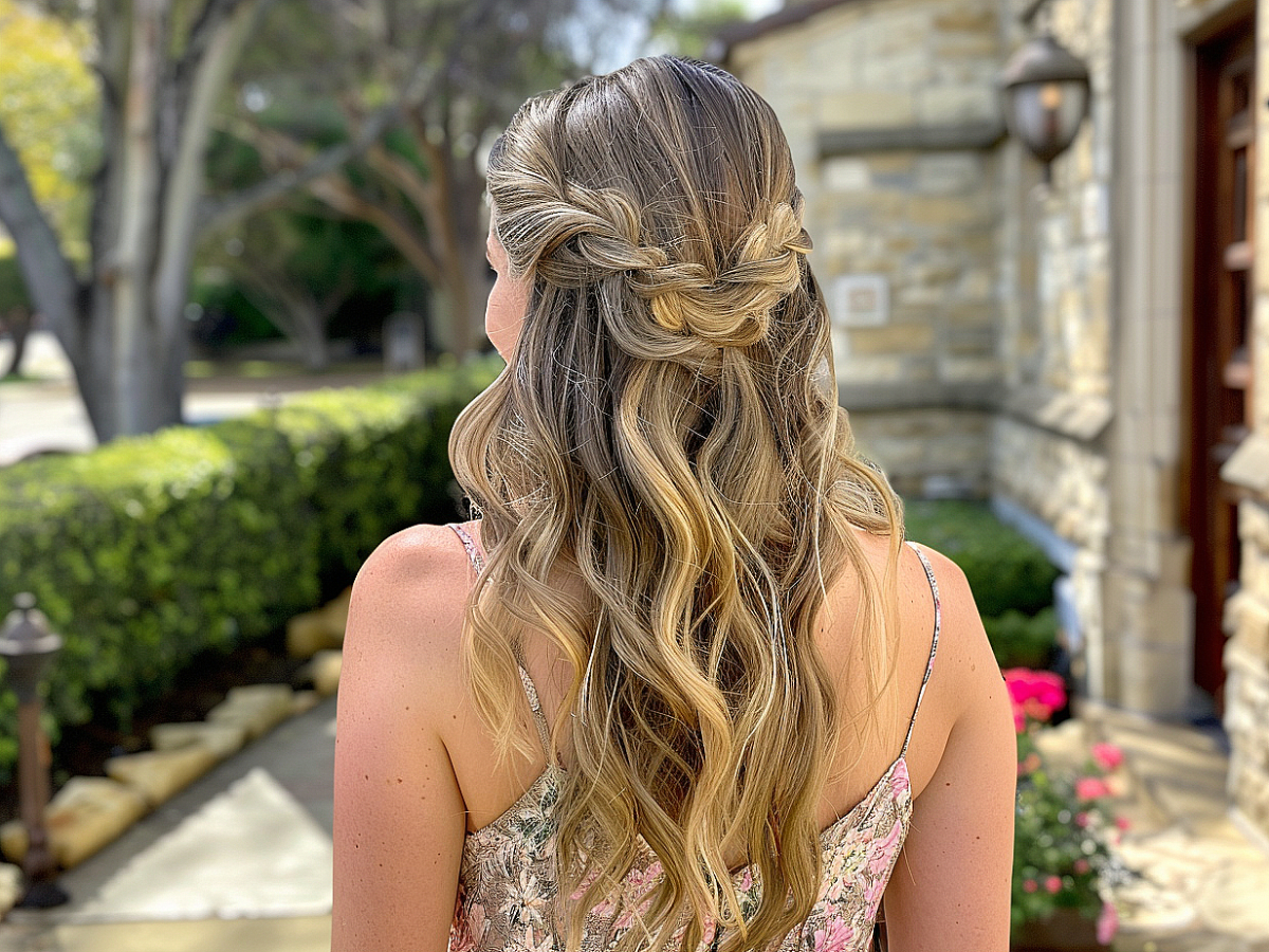 Gorgeous wedding guest hairstyles for long hair