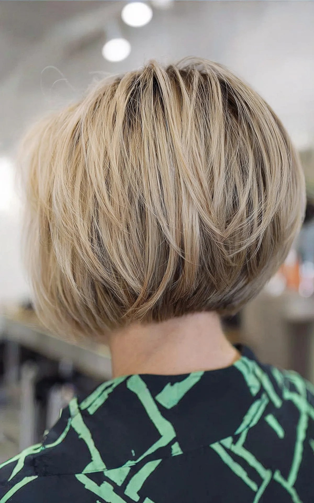 Gorgeously Stacked Bob Haircut