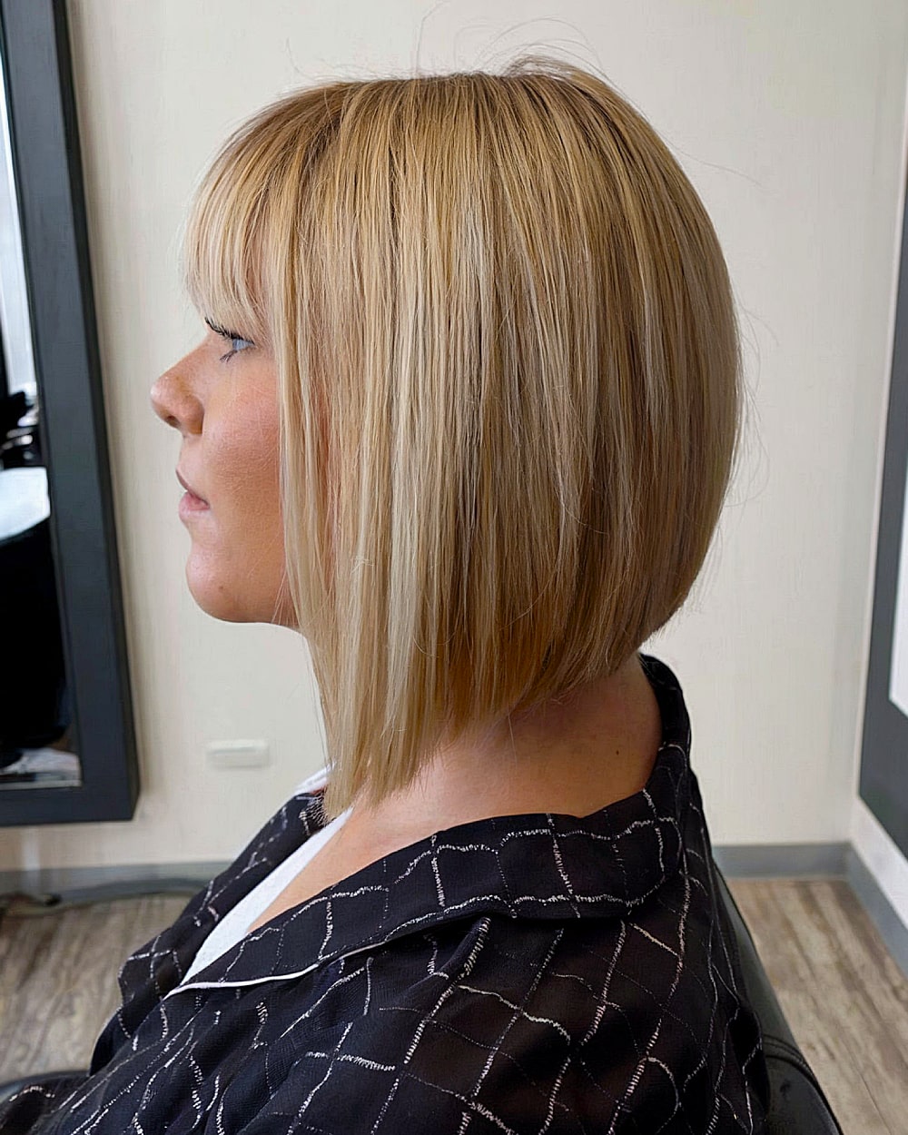 Horizontal Graduated A-Line with Bangs