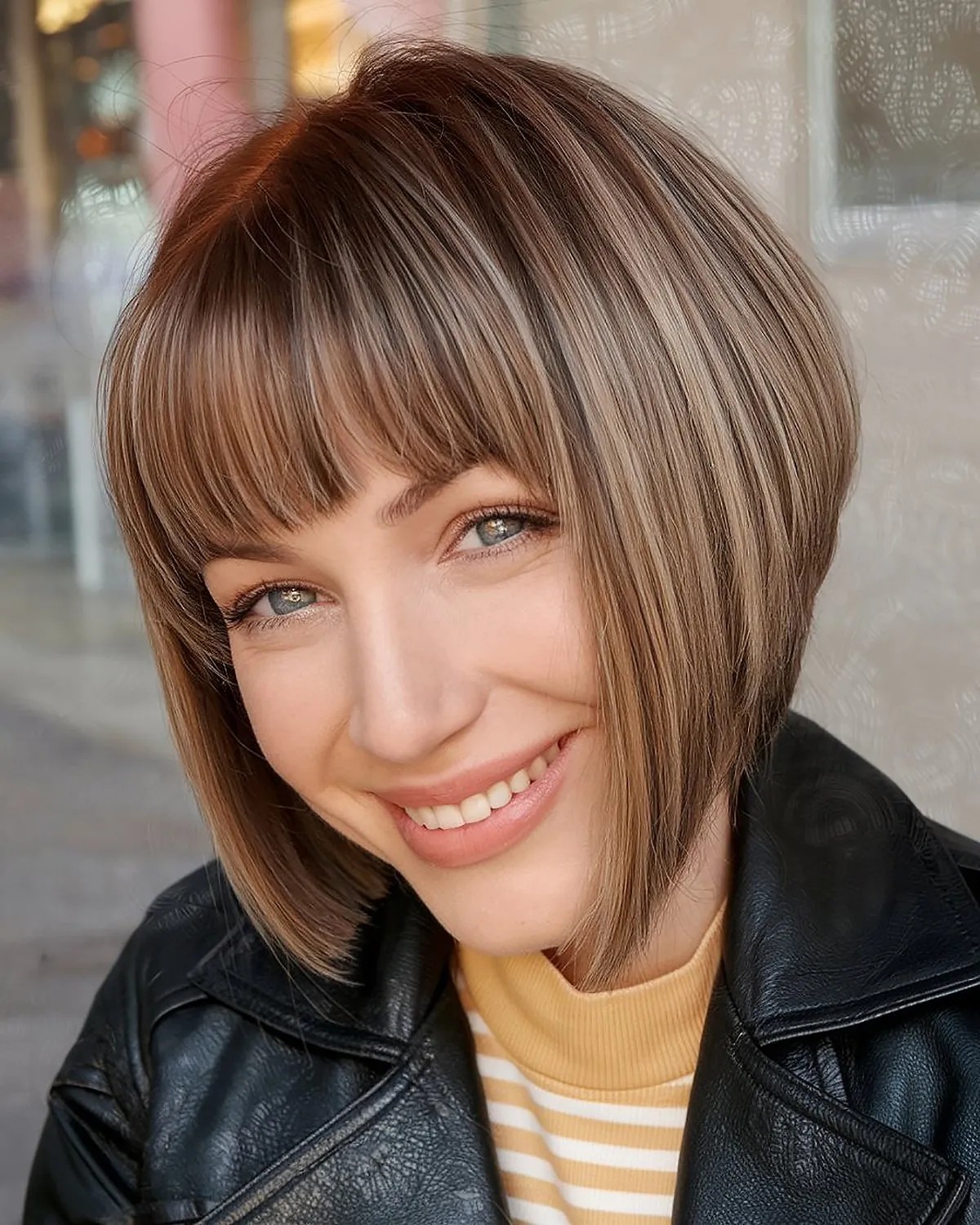 Inverted Bob with Fringe