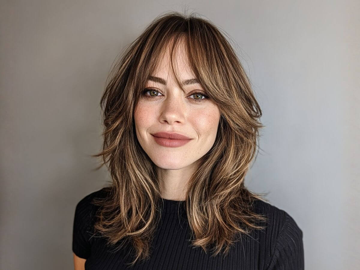 Lovely layered brown hairstyles