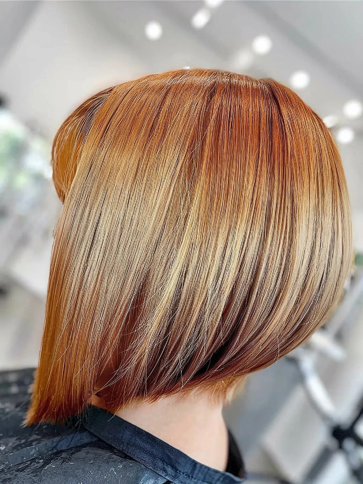 Modern inverted bob for fine hair