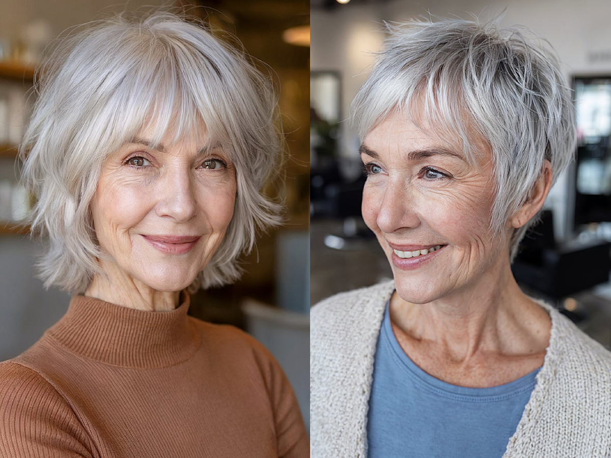 Pretty shag haircuts for women over 70 with thin hair