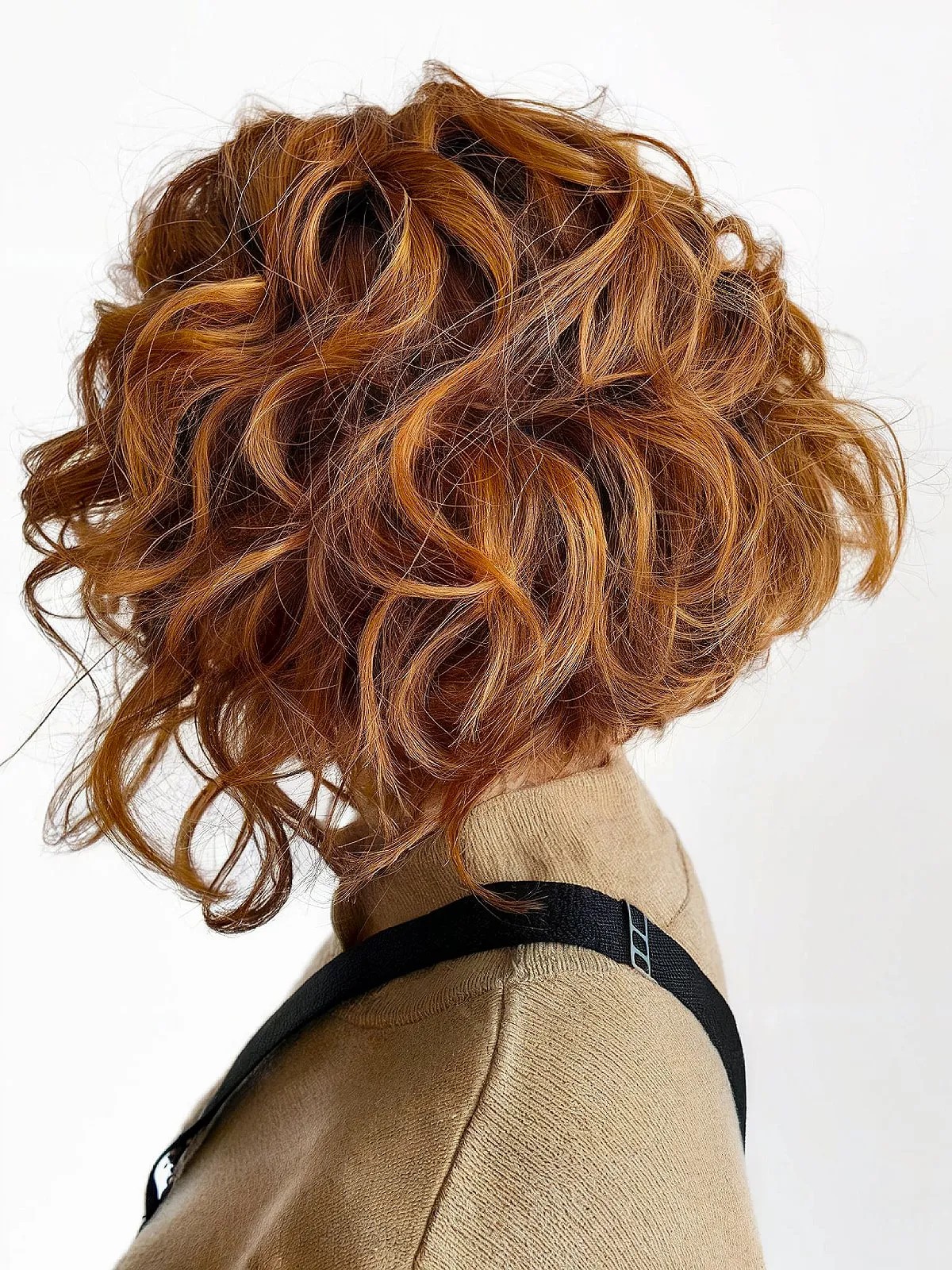 Short Curly Stacked Bob