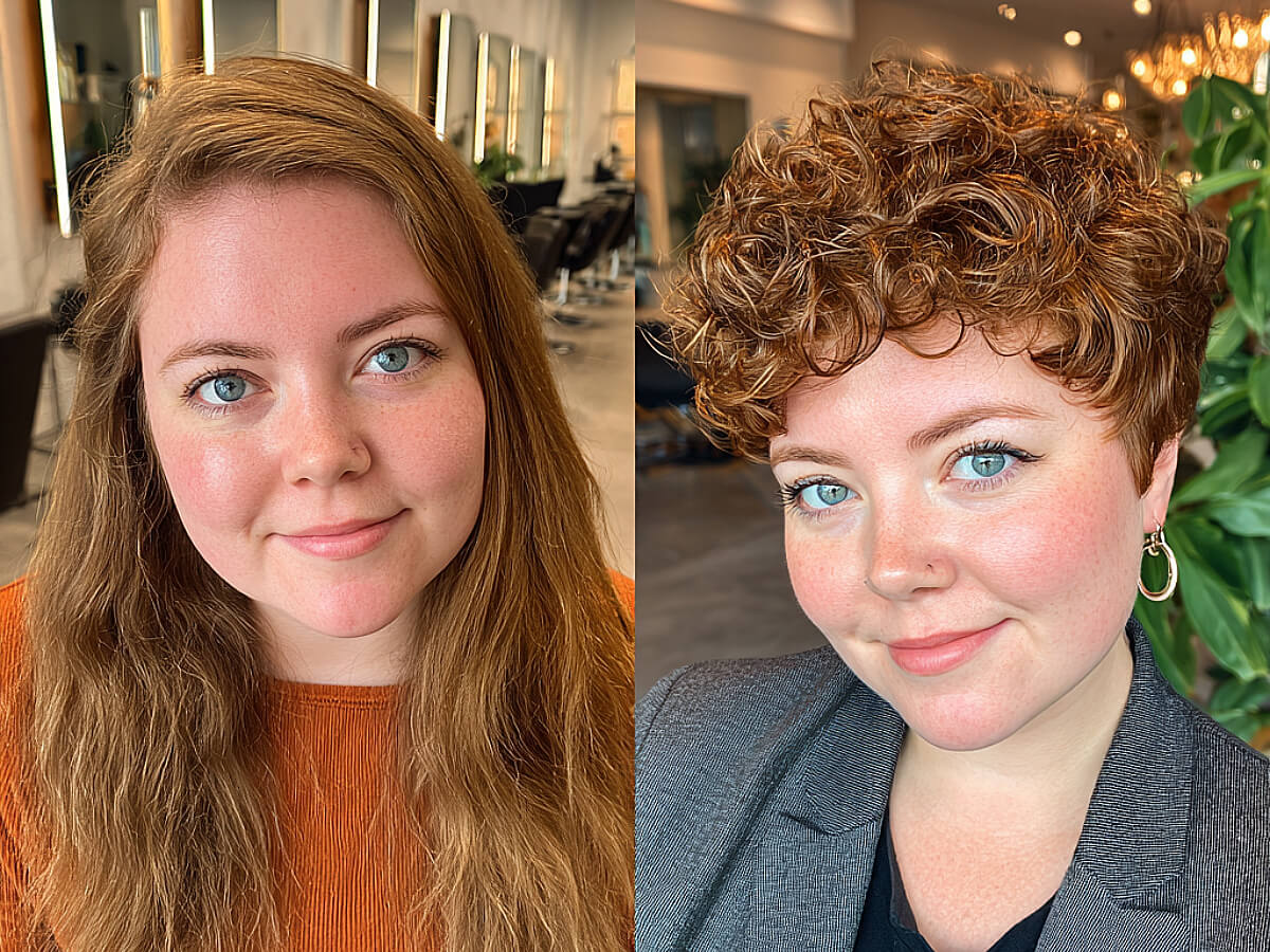 Short hair for chubby faces