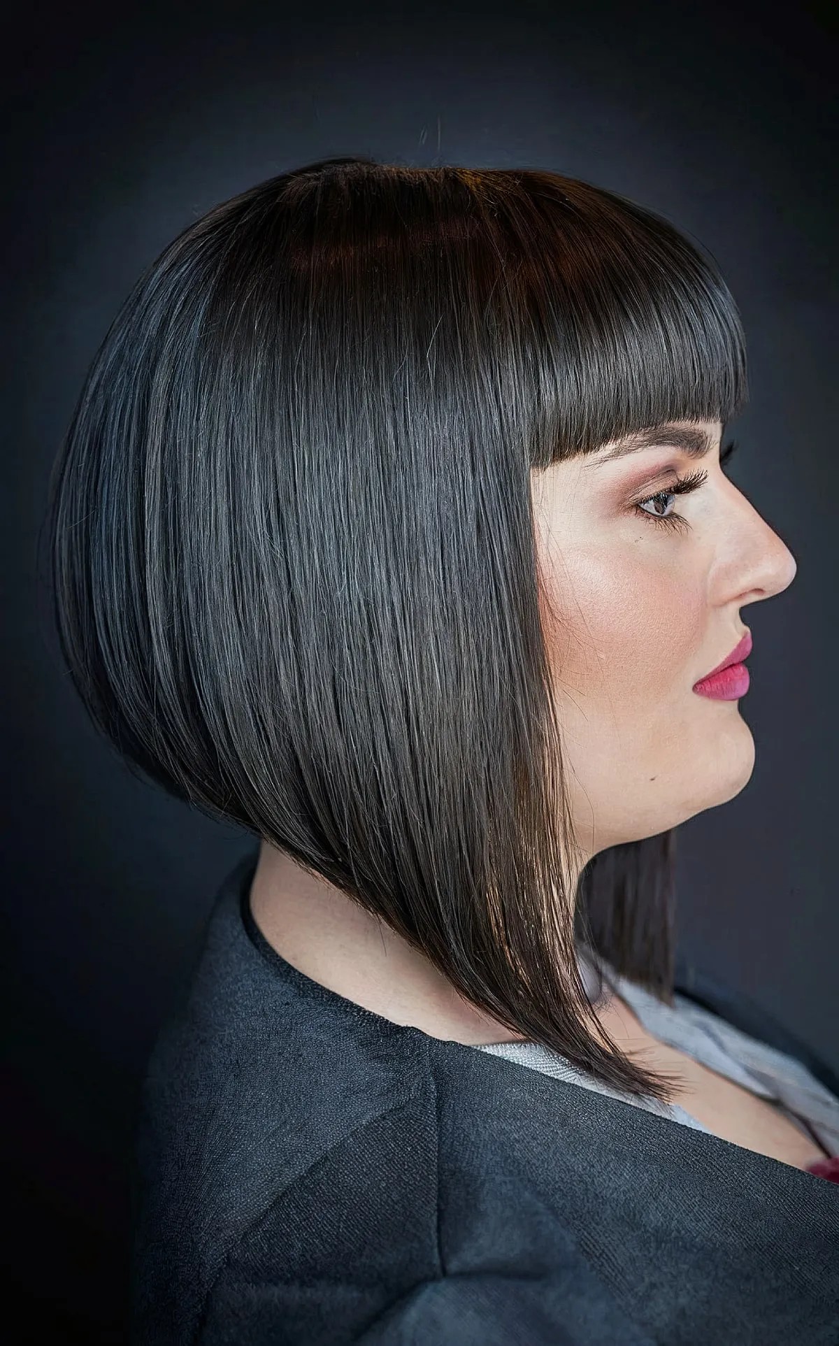 Shoulder Length Stacked Bob