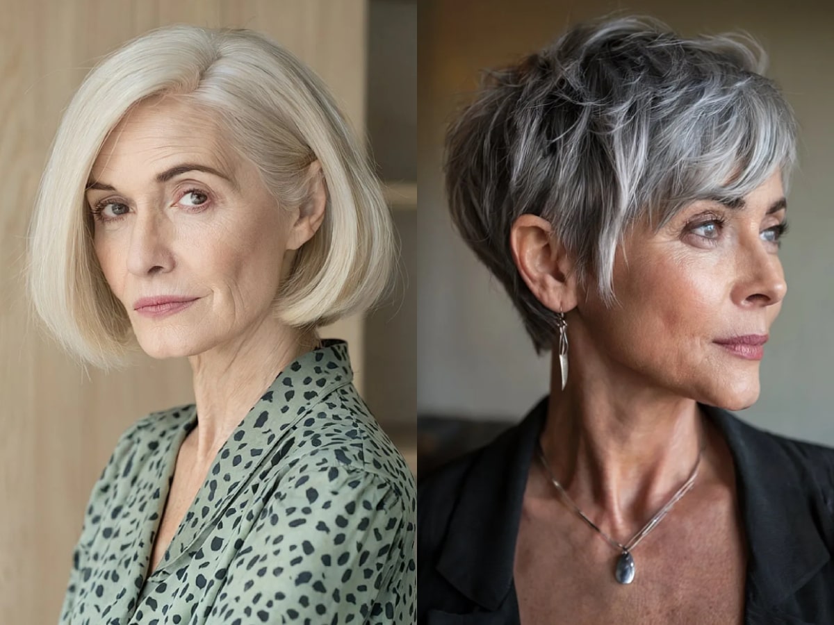 Stunning short haircuts for women over 50 with thick hair