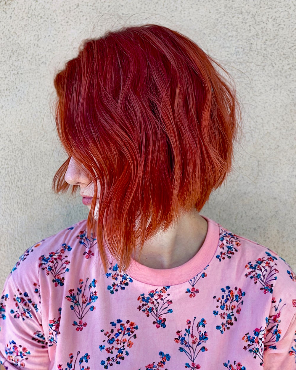 Textured A-Line Bob Haircut for Women