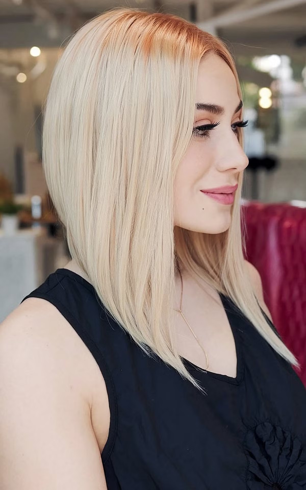The dramatic inverted bob