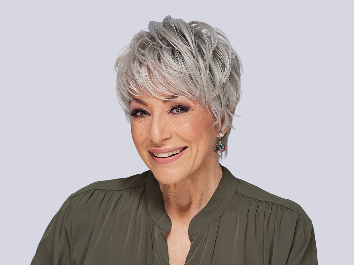Youthful pixie shag haircuts for women over 50